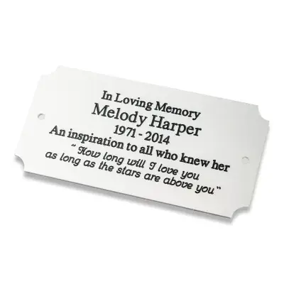 Anodised Aluminium Engraved Curved Ends Stable Names Plates