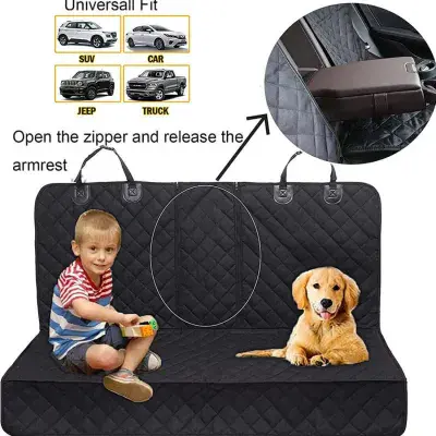 Car Rear Back Seat Cover Pet Dog Protector Mat Non-slip Waterproof Seat Cushion