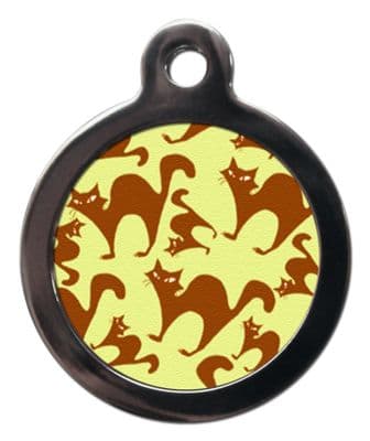 Cat Funky Logo - Cat ID tag