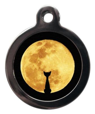 Cat moon - Cat ID tag
