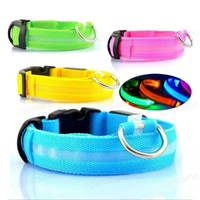 COOYOMOO Adjustable Luminous Dog Collar for Night Safety & Visibility