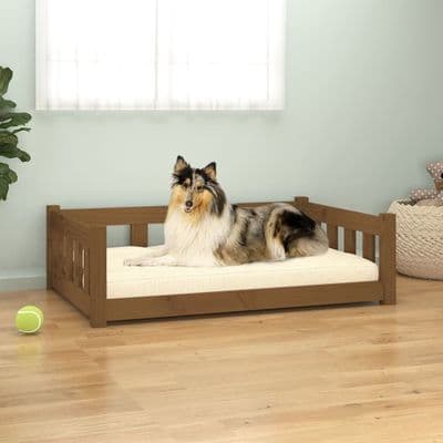 Dog Bed 95.5x65.5x28 cm Solid Wood Pine
