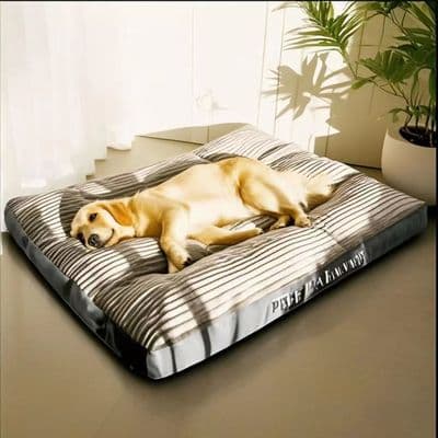 Dog Bed Washable Large Cushion with Corduroy 