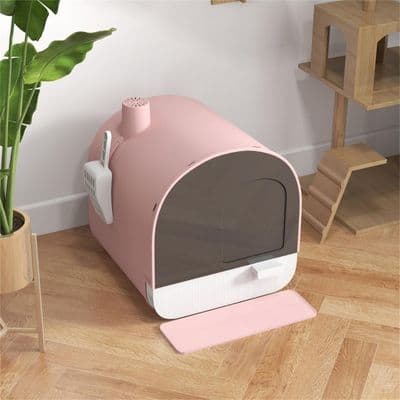 Fully Enclosed Cat Litter Box/Cat Litter Box  (2)