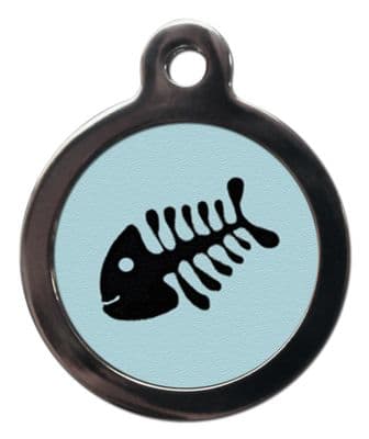 Funky Fishbone Cat ID tags