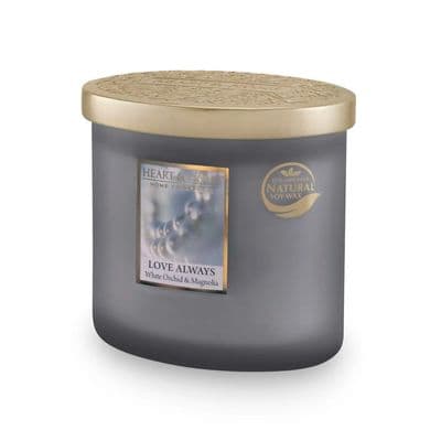 Heart & Home Love Always Twin Wick Ellipse Soy Candle - 40 Hours Burn