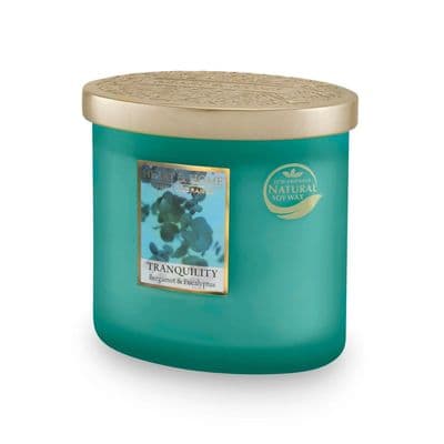Heart & Home Tranquility Twin Wick Ellipse Soy Candle - 40 Hours Burn