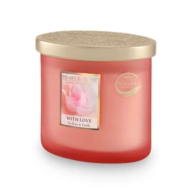 Heart & Home With Love Twin Wick Ellipse Soy Candle - 40 Hours Burn