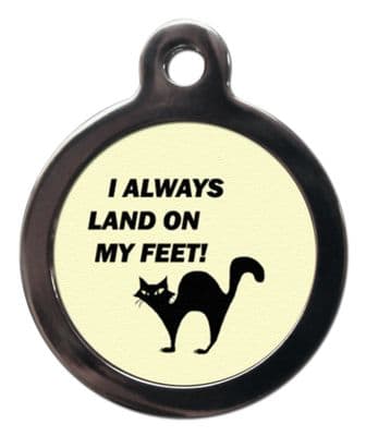 I always land on my feet - Cat ID tag