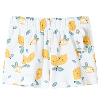 Kids' Shorts Ecru Lemon Age 7-8 