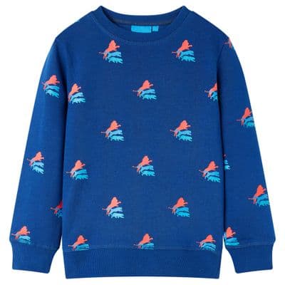 Kids' Sweatshirt Lion Dark Blue Age 3-4