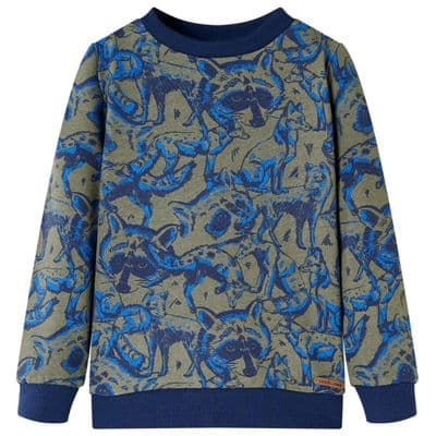 Kids' Sweatshirt Raccoon and Fox Age 3-4