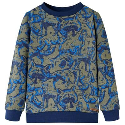 Kids' Sweatshirt Raccoon and fox Age 7-8 