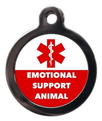 Medical  Alert tag - EMOTIONAL SUPPORT