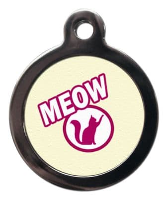 MEOW Cat ID Tag