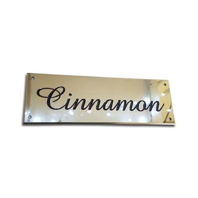 Mirror Polished Brass Stable Names Plates various sizes