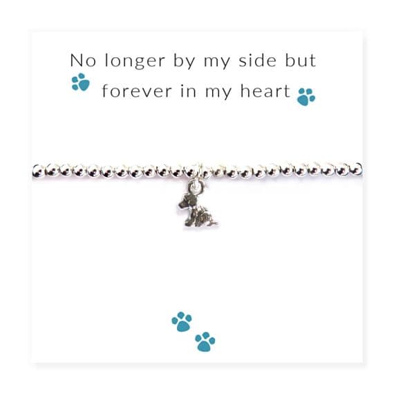 No Longer By My Side - Dog Bracelet on Message Card