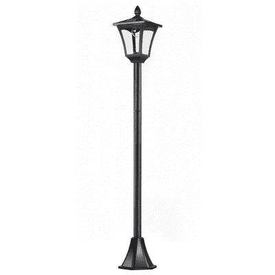 Outsunny Solar Powered Lamp Post, IP44, 18Lx18Wx160H cm-Black