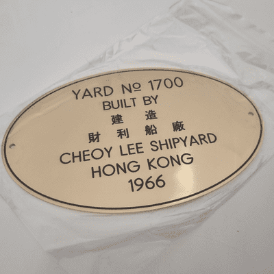 Oval Plaques