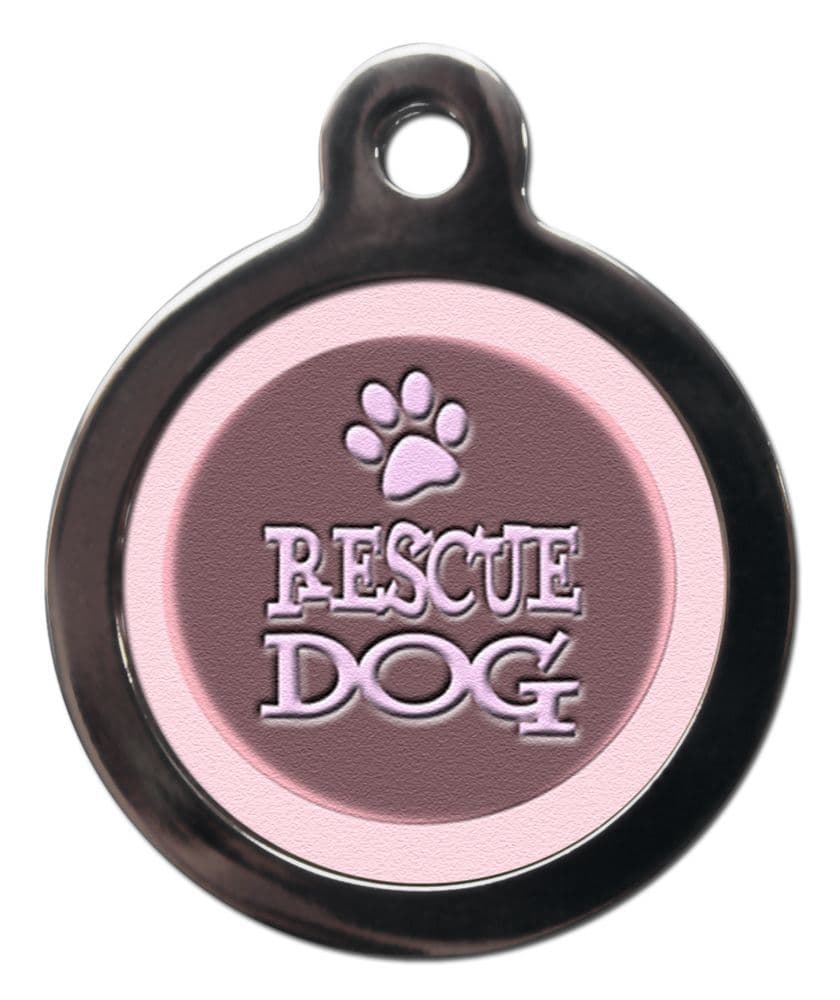 Personalised id tag RESCUE DOG