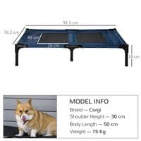 Pet Bed Raised Cot Dog Cat Elevated Puppy Hammock Camping Portable Waterproof