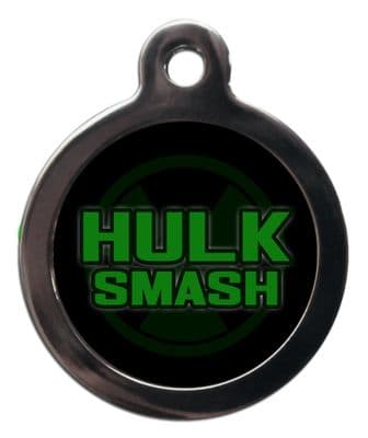 Pet ID Tag Avengers HULK SMASH Personalised tag