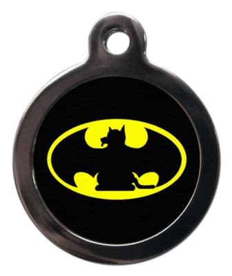 Pet ID Tag BAT DOG LOGO  Personalised tag