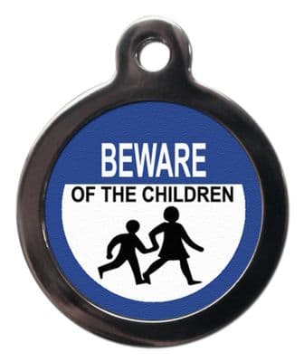 Pet ID Tag BEWARE OF THE CHILDREN