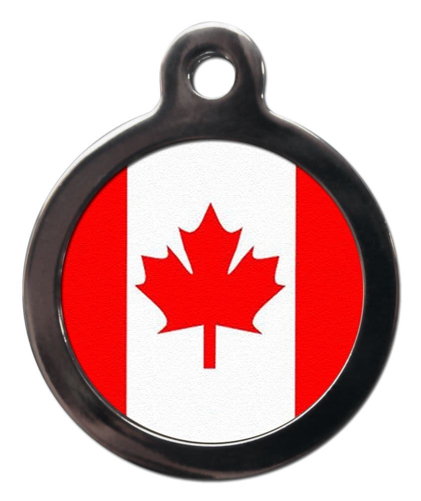 Pet ID tag Canadian Flag