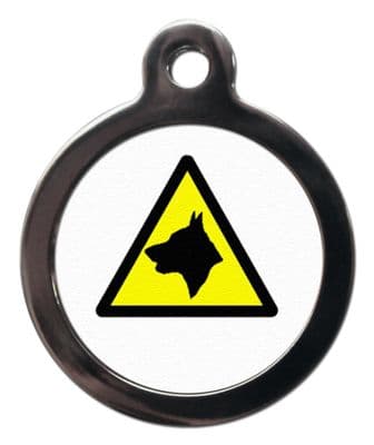 Pet ID Tag CAUTION