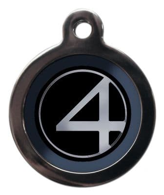 Pet ID Tag  Fantastic Four Logo  Personalised tag (1)