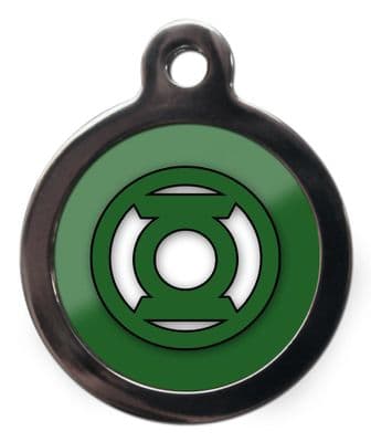 Pet ID Tag GREEN LANTERN Personalised tag