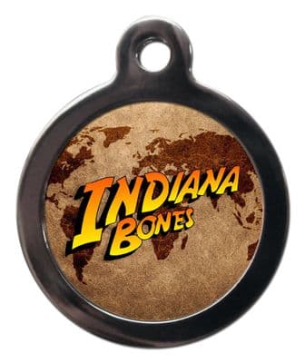 Pet ID Tag INDIANA BONES  Personalised tag