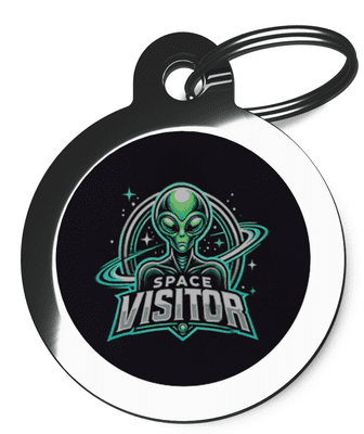 Pet ID Tag Space Visitor 2