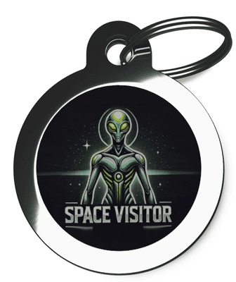 Pet ID Tag Space Visitor