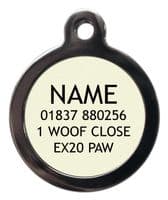 Pet ID Tag Wonder Woman logo personalised