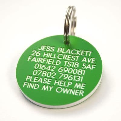 Plastic large circle 39mm