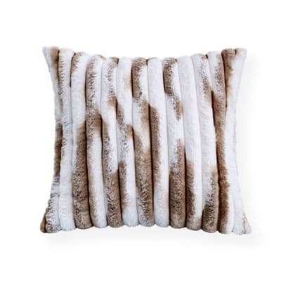 Plush Cushion Cover Solid Decorative