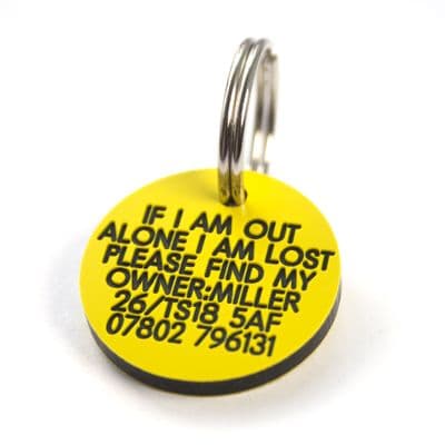 Quality Plastic Tag 27mm circle