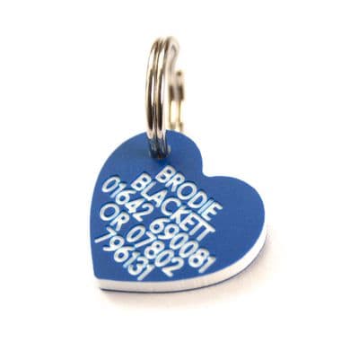Quality Plastic Tag Heart 22mm x 21mm
