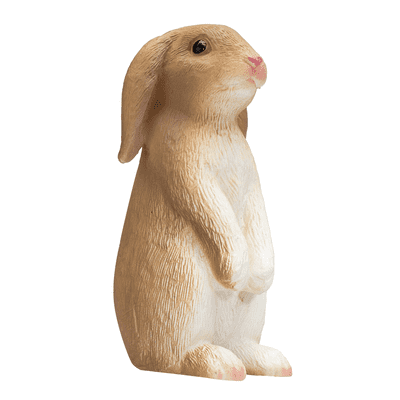 Rabbit Sitting Toy  Realistic Small Animal Figurine