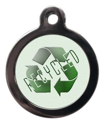 RECYCLED Pet ID tag personalised