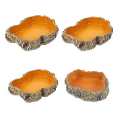Reptile Water Bowls Terrarium Plate 