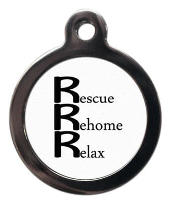 Rescue Rehome Relax Pet ID Tag
