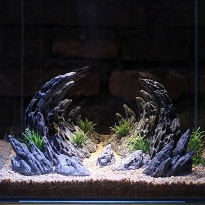 Resin Aquarium Decoration Fish Tank  Simulated Canyon Ornament