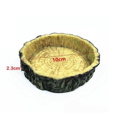 Resin Aquarium Pet Reptile Feeder Bowl Basin  10cm