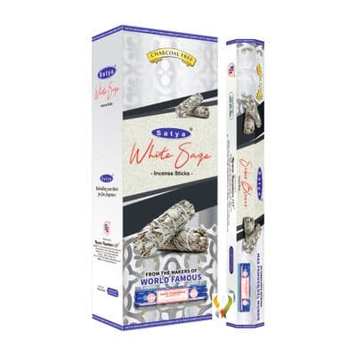 Satya White Sage Hexa - 120 Sticks