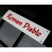 Silver Aluminium Stable Name Plates, various sizes