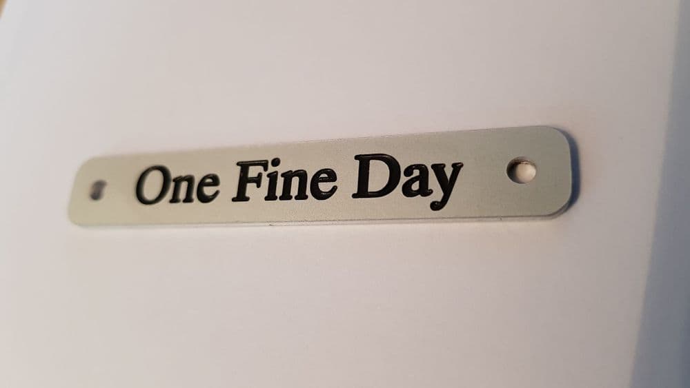 Silver Saddle Name plate