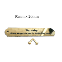 Small engraved curved Aluminium 5 size options